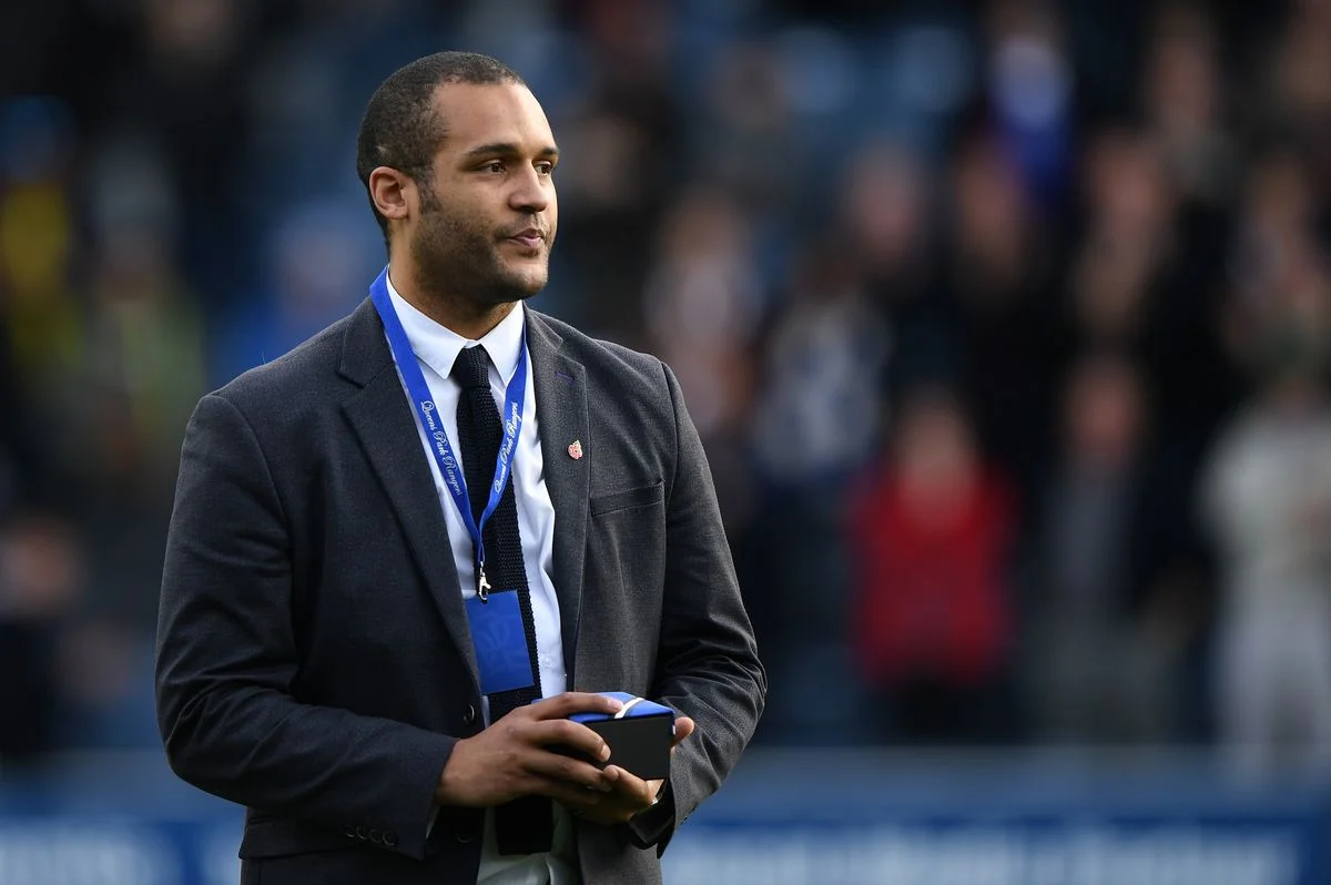 Clarke Carlisle former Queens Park Rangers player during the Sky Bet Championship match between Queens Park Rangers and Wolverhampton at Loftus Road on October 28, 2017 in London, England.