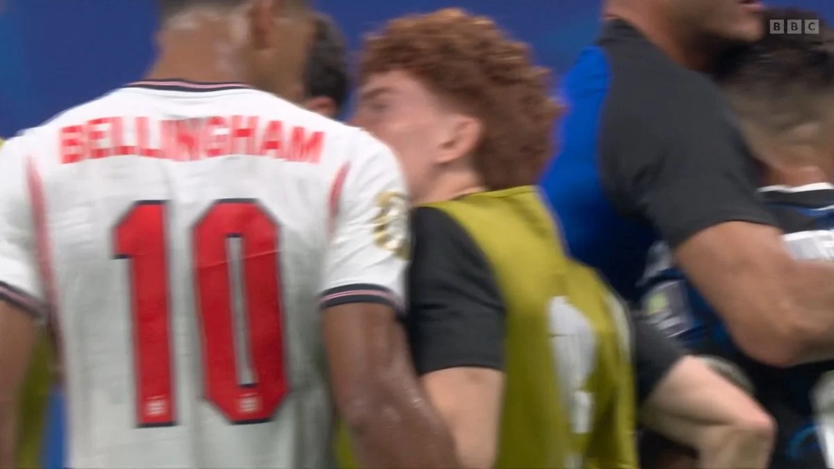 Jude Bellingham was involved in an altercation with Argentina defender Valentin Barco after the World Cup semi-final.