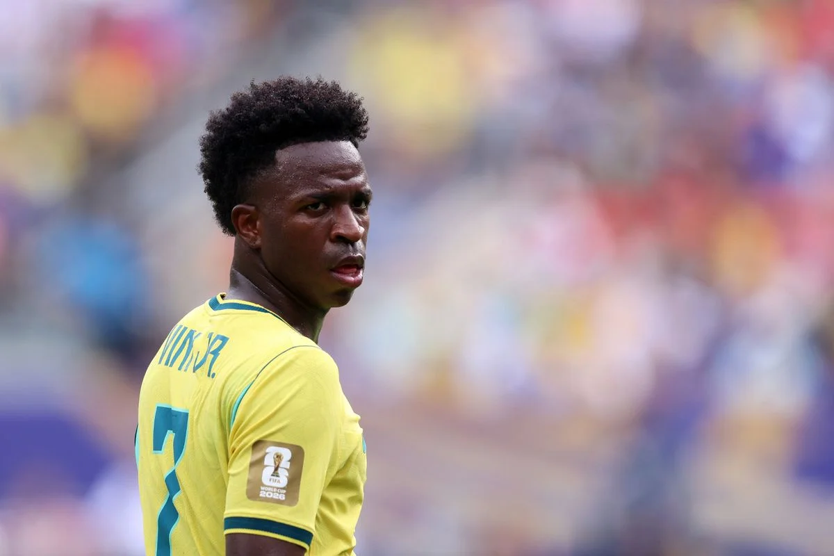 Vinicius Junior looks on 